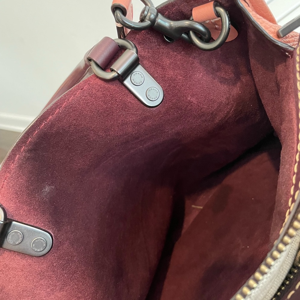 COACH 1941 ROGUE 30 PEBBLED LEATHER SATCHEL BAG - Picture 10 of 13